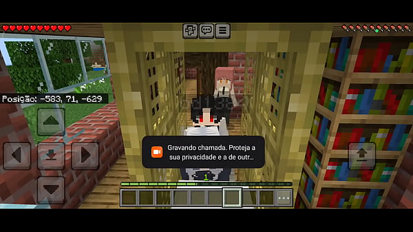 Novinho fode novinha no minecraft