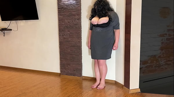 The milf gave a deep blowjob and offered to fuck her big ass