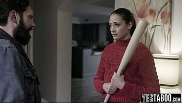 Gorgeous petite MILF gets rid of her stalker by letting him smash