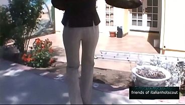 Very charming MILF gives a rimming to the male who fucks her