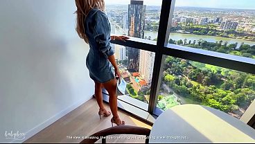 Hot pornstar fucks the real estate agent during the viewing and swallows his cum